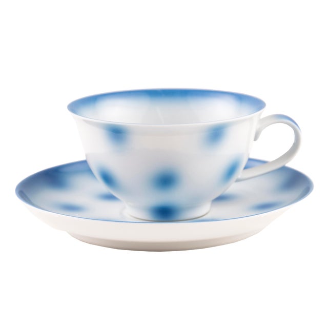 Yellow Dots Porcelain Collection Tea Cup from Litolff For Sale - Image 5 of 12
