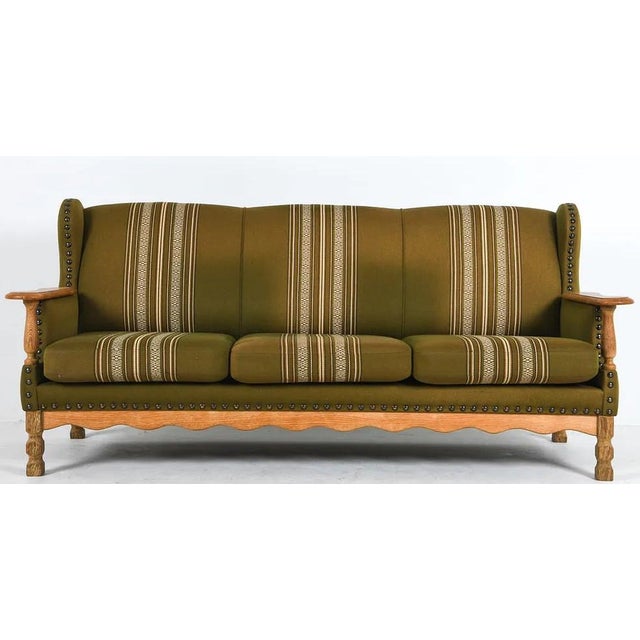Wood 1960s Danish Upholstered Modern Sofa For Sale - Image 7 of 12