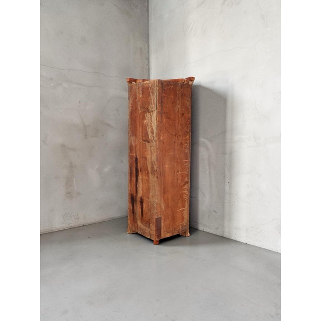 Brass 18th Century Continental Handpainted Corner Cabinet For Sale - Image 8 of 8