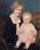 American 1920s Mother and Child by H. Willard Ortlip With Newcomb Macklin Giltwood Frame For Sale - Image 3 of 8