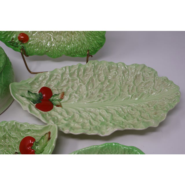 Vintage Carlton Ware & Beswick Lettuce-and-Tomato Collection With Japanese Covered Bowl — Set of 5 For Sale - Image 12 of 18