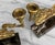 Vintage French Neoclassical Brass & Marble Figural Candlestick Holder - A Pair For Sale - Image 10 of 11