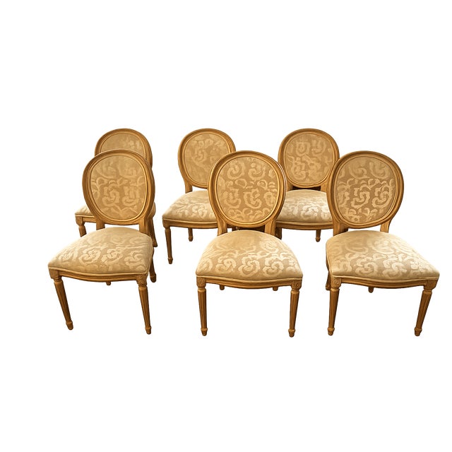 Vintage Harris Marcus Italian Louis XVI Style Dining Chairs Set of 6 For Sale - Image 18 of 18