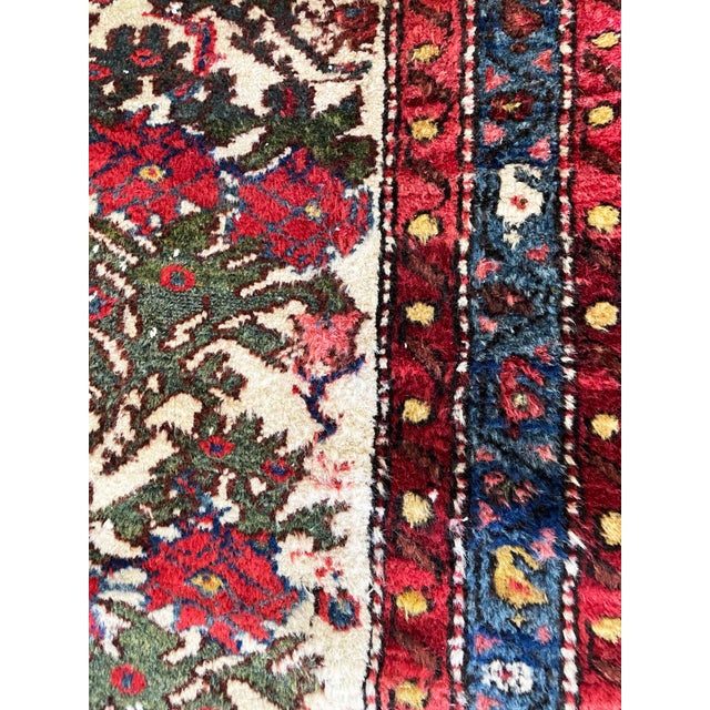 White Antique Persian Bakhtiari Rug Size: 2'7" X 4'0" For Sale - Image 8 of 9