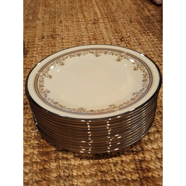 Lenox Lace Point Dinner Plates For Sale - Image 4 of 4