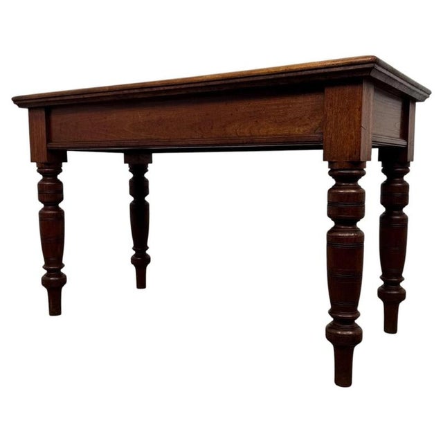 Antique Early 20th Century English Oak Side Table For Sale - Image 9 of 10