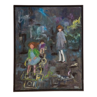 Grace B. Keogh Painting "Hop Scotch Girls" For Sale