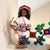 Vintage Native 2 Set Traditional Mexican Huichol Hand-Decorated Dolls -14 Inches For Sale - Image 10 of 11