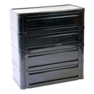 Model 4964 Modular Plastic Shelving Unit by Olaf Von Bohr for Kartell, 1970s For Sale