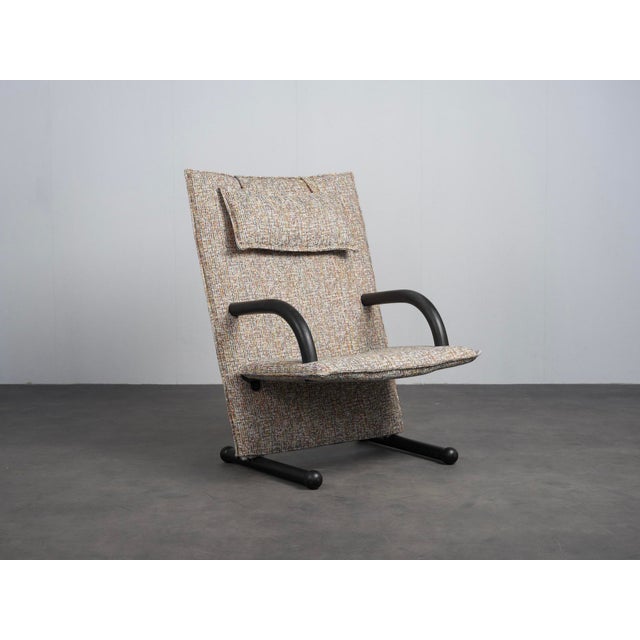 Beige T-Line Lounge Chair by Burkhard Vogtherr for Arflex, 1980s For Sale - Image 8 of 8