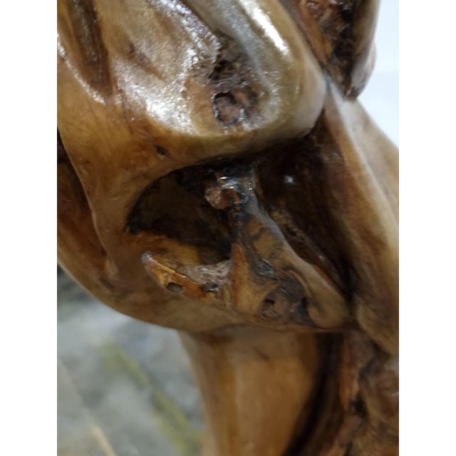 Tiburzi, Large Christ Sculpture, Olive Wood, 1920s For Sale - Image 10 of 18