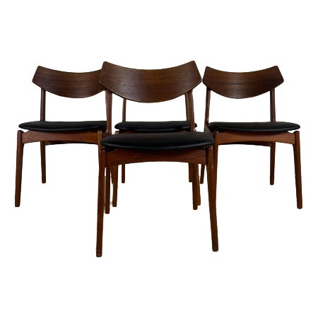 Vintage Teak Chairs from Funder-Schmidt & Madsen, 1960s, Set of 4 For Sale