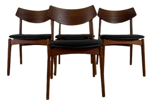 Vintage Teak Chairs from Funder-Schmidt & Madsen, 1960s, Set of 4