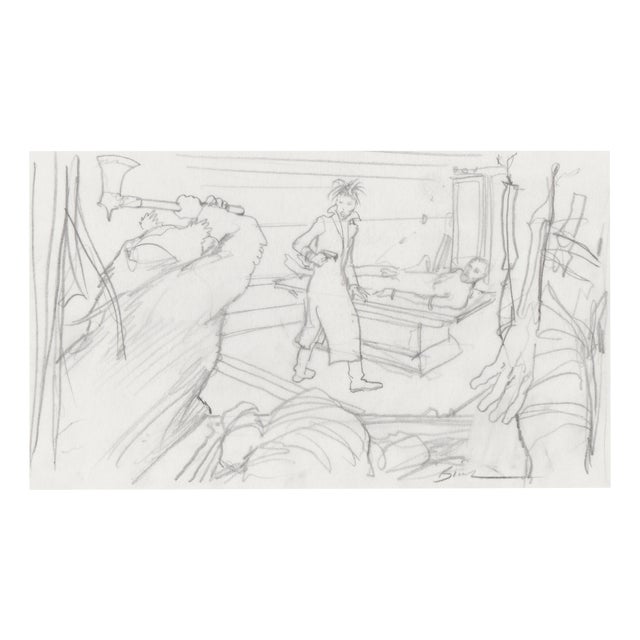 Enki Bilal, Animal'z, Original Drawing For Sale