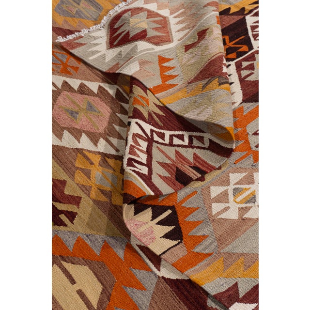 Vintage Circa 1940 Turkish Kilim 5ft 4in X 9ft 4in For Sale - Image 14 of 15