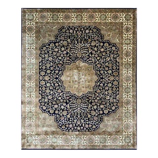 2010s Handwoven Tabriz Style Area Rug 8’0″ X 9’8″ For Sale