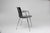 An attractive and comfortable black chair with a wooden seat and metal frame. This multifunctional chair meets high...