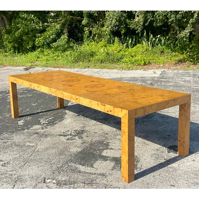 Wood 1970s Vintage Boho Tagged Milo Baughman for Thayer Coggin Dining Table For Sale - Image 7 of 12