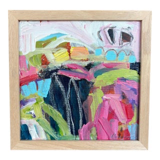 2025 Original European Acrylic Abstract Painting, Framed For Sale