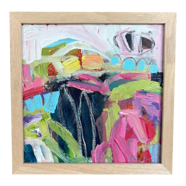 2025 Original European Acrylic Abstract Painting, Framed For Sale