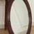 Historicist Oval Mirror with Wooden Frame For Sale - Image 5 of 8