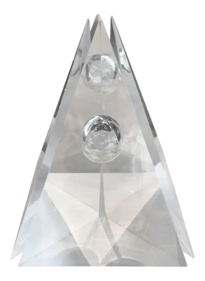 “Eye of the Pyramid” in lucite - 4 Pieces