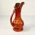 Persimmon Mid-Century Boho Chic Mediterranean U-S-a Pottery Ewer Shaped Ceramic Vase Pitcher. For Sale - Image 8 of 15