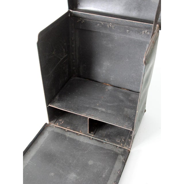Antique Industriel Utility Tool Box For Sale - Image 13 of 13