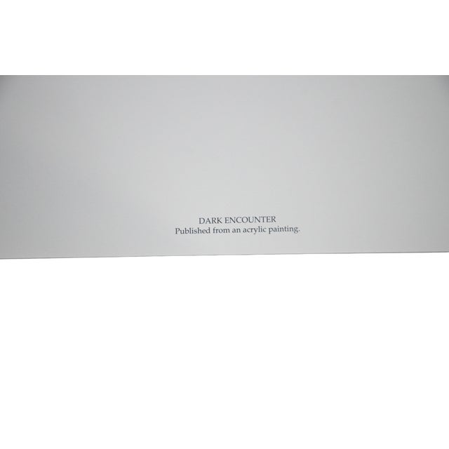 Printmaking Materials John Seerey-Lester “Dark Encounter” Limited Edition Signed & Numbered Print 2761/3500 Coa For Sale - Image 7 of 11