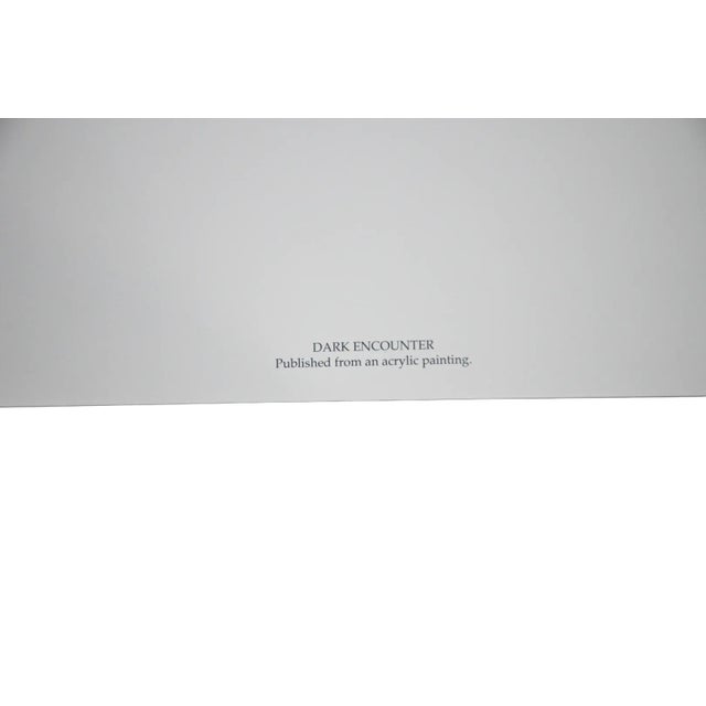 Printmaking Materials John Seerey-Lester "Dark Encounter" Limited Edition Signed & Numbered Print 2761/3500 With Certificate For Sale - Image 7 of 11