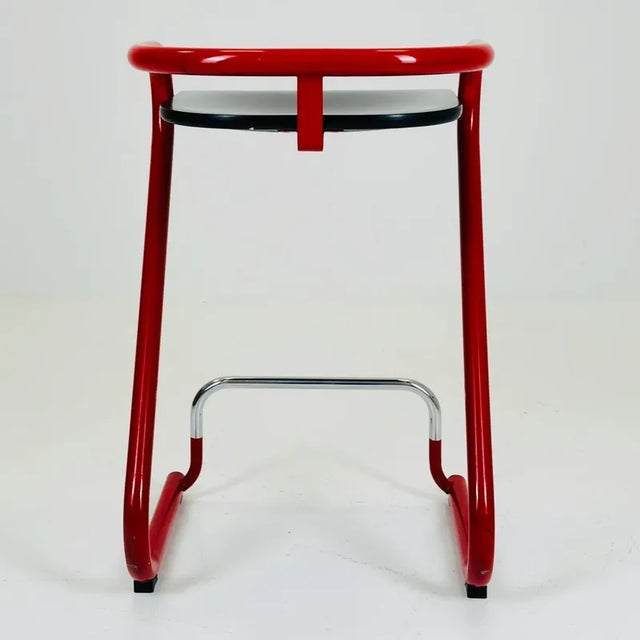 Black S70 Bar Chair in Black by Lindau and Lindekrantz for Lammhults, 1960s For Sale - Image 8 of 9