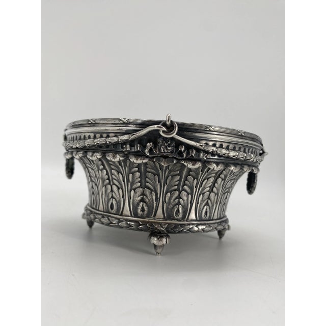 Art Nouveau Table Attachment in 800 Silver from Schwarz & Steiner, 1890s For Sale - Image 5 of 12