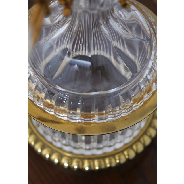 Exceptional Quality Bronze & Crystal Candelabras For Sale - Image 9 of 10