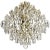Metal Contemporary Polished Brass and Crystal Modern Style Chandelier (Largest) For Sale - Image 7 of 7