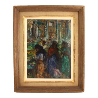 Wayman Elbridge Adams Original Impressionist Oil Painting, C1920 For Sale