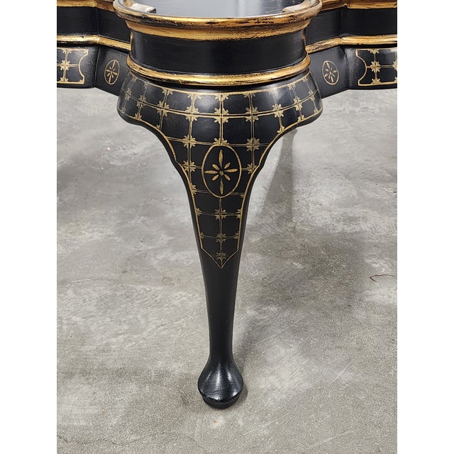 Wood E.j. Victor Fine Furniture Chinoiserie Style Coffee Table For Sale - Image 7 of 17