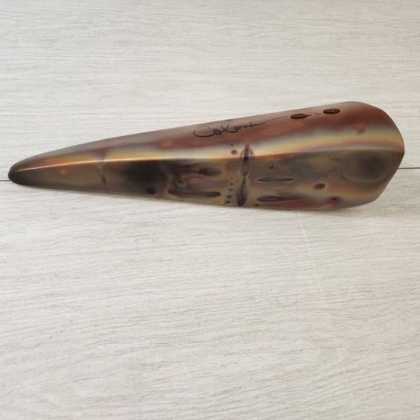 Ceramic Monumental 15" Post-Modern Raku Ceramic Wall Sculptures Signed Colon For Sale - Image 7 of 16