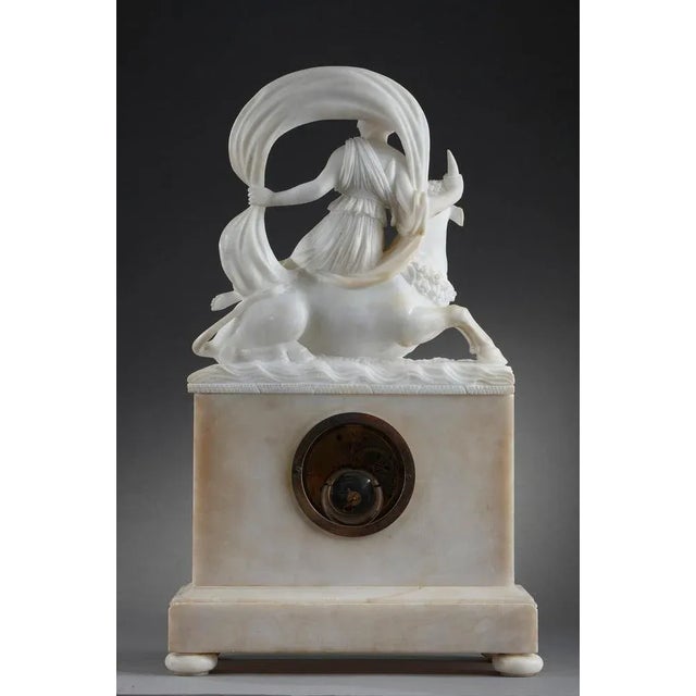 The Abduction of Europa Clock in Alabaster For Sale - Image 17 of 18