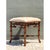 Mid-Century Modern Vintage Faux Bamboo Wood Low Stool For Sale - Image 3 of 12