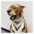 Large Ceramic Tiger Statue For Sale - Image 4 of 6