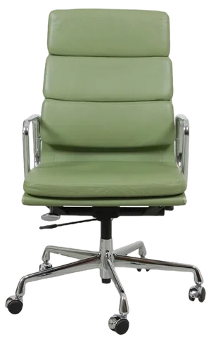 EA-219 Desk Chair in Leather by Charles Eames for Vitra