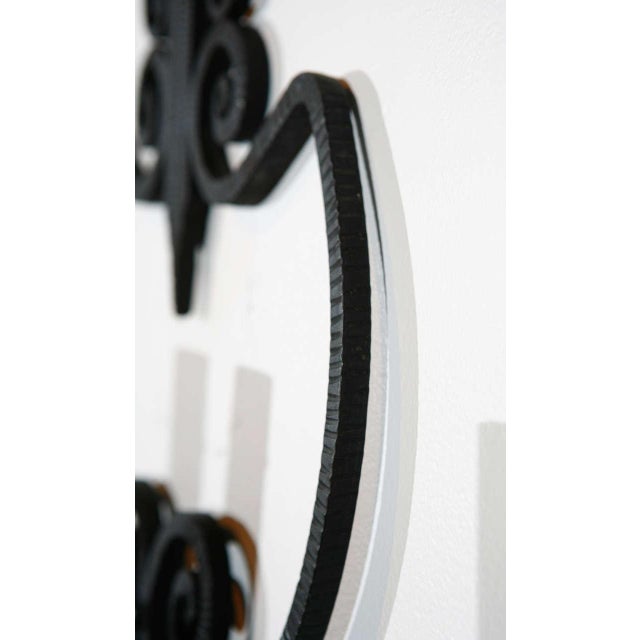 Black Iron European Wall Sconces - a Pair For Sale - Image 8 of 10