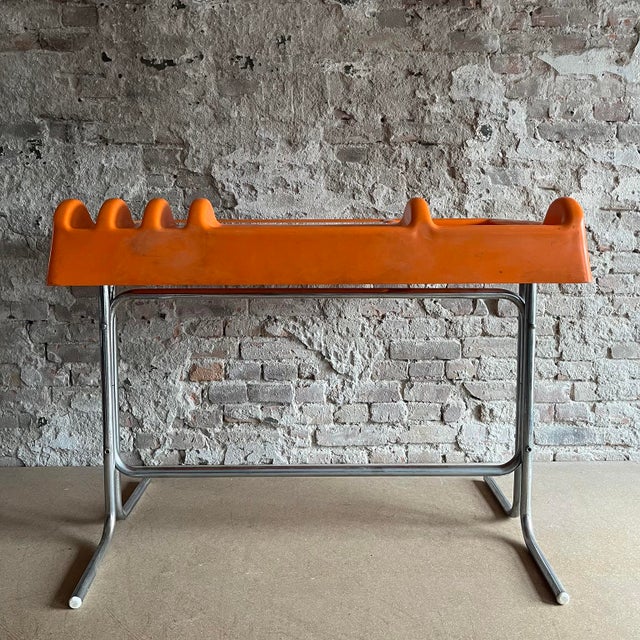 Space Age Orix Orange Writing Desk by Vittorio Parigi and Nani Prina for Molteni, 1970s For Sale - Image 6 of 18
