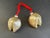 Vintage Gold Art Glass Christmas Ornament Fortune Cookies For Sale - Image 9 of 9
