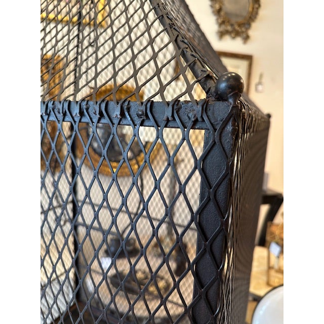 Vintage Iron Aviary/ Bird Cage For Sale In New York - Image 6 of 10