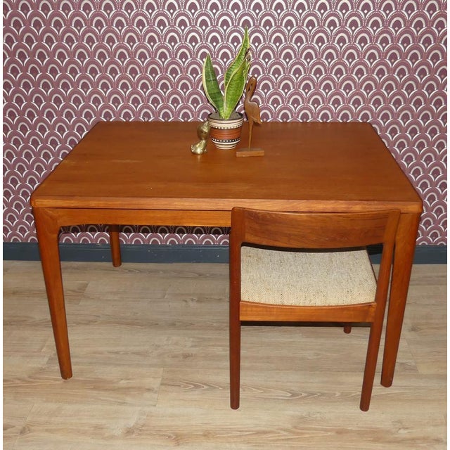Wood Teak Extendable Dining Table by Henning Kjaernulf for Vejle Stole & Møbelfabrik For Sale - Image 7 of 18