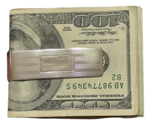 Tiffany & Co Etched Money Clip Sterling Silver Estate