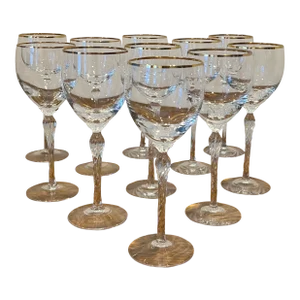 Lenox Monroe Gold Wine Stemware - Set of 11