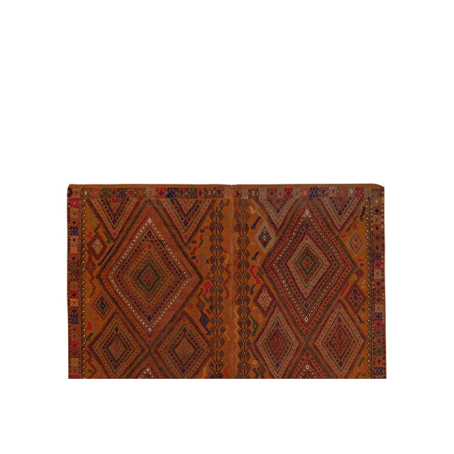 Turkish Karapinar Kilim Rug 5'5'' X 8'3'' For Sale - Image 4 of 10