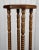 Vintage Traditional Turned Walnut & Marble Plant Stand Pedestal For Sale - Image 6 of 11